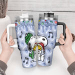 3D Snoopy Tumbler, Peanuts Stanley Tumbler Wrap, Disney Tumbler Cup Tumbler Engraved 40Oz, Handle Lid Stainless Steel - Image 2