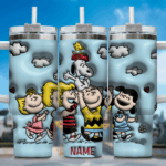 3D Snoopy Tumbler, Peanuts Stanley Tumbler Wrap, Disney Tumbler Cup Tumbler Engraved 40Oz, Handle Lid Stainless Steel