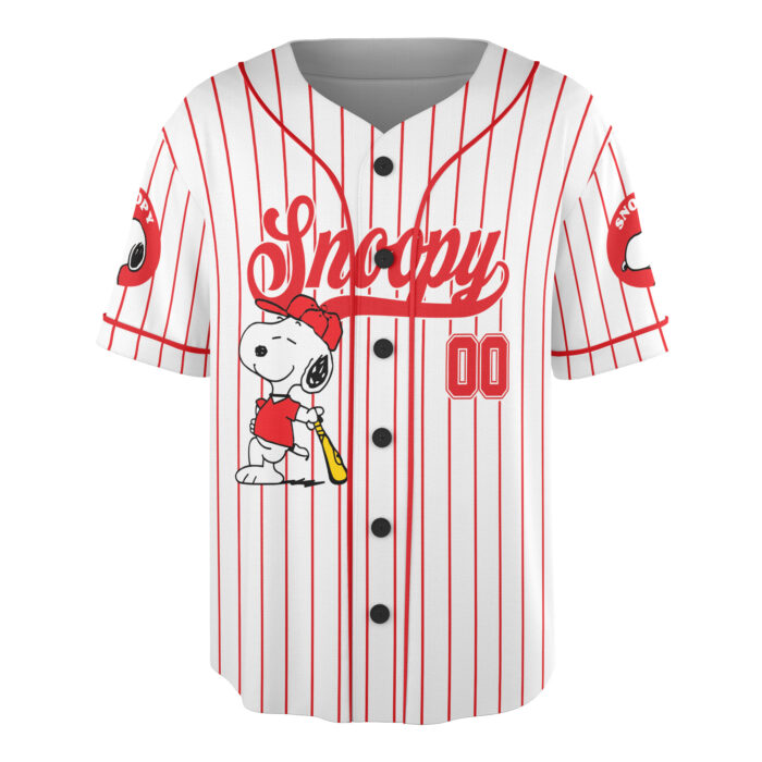 Snoopy Cartoon Baseball Jersey, Snoopy Vintage Baseball Jersey Shirt, Snoopy Baseball Team Outfit - Image 4
