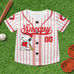Snoopy Cartoon Baseball Jersey, Snoopy Vintage Baseball Jersey Shirt, Snoopy Baseball Team Outfit - Image 6