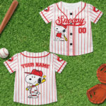 Snoopy Cartoon Baseball Jersey, Snoopy Vintage Baseball Jersey Shirt, Snoopy Baseball Team Outfit
