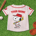 Snoopy Cartoon Baseball Jersey, Snoopy Vintage Baseball Jersey Shirt, Snoopy Baseball Team Outfit - Image 2