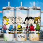 Snoopy Tumbler, Peanuts Stanley Tumbler Wrap, Disney Tumbler Cup Tumbler Engraved 40Oz, Handle Lid Stainless Steel