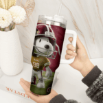 Snoopy Tumbler, Arizona Cardinals Stanley Tumbler Wrap, NFL Tumbler Cup Tumbler Engraved 40Oz, Handle Lid Stainless Steel - Image 2