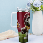 Snoopy Tumbler, Arizona Cardinals Stanley Tumbler Wrap, NFL Tumbler Cup Tumbler Engraved 40Oz, Handle Lid Stainless Steel - Image 3