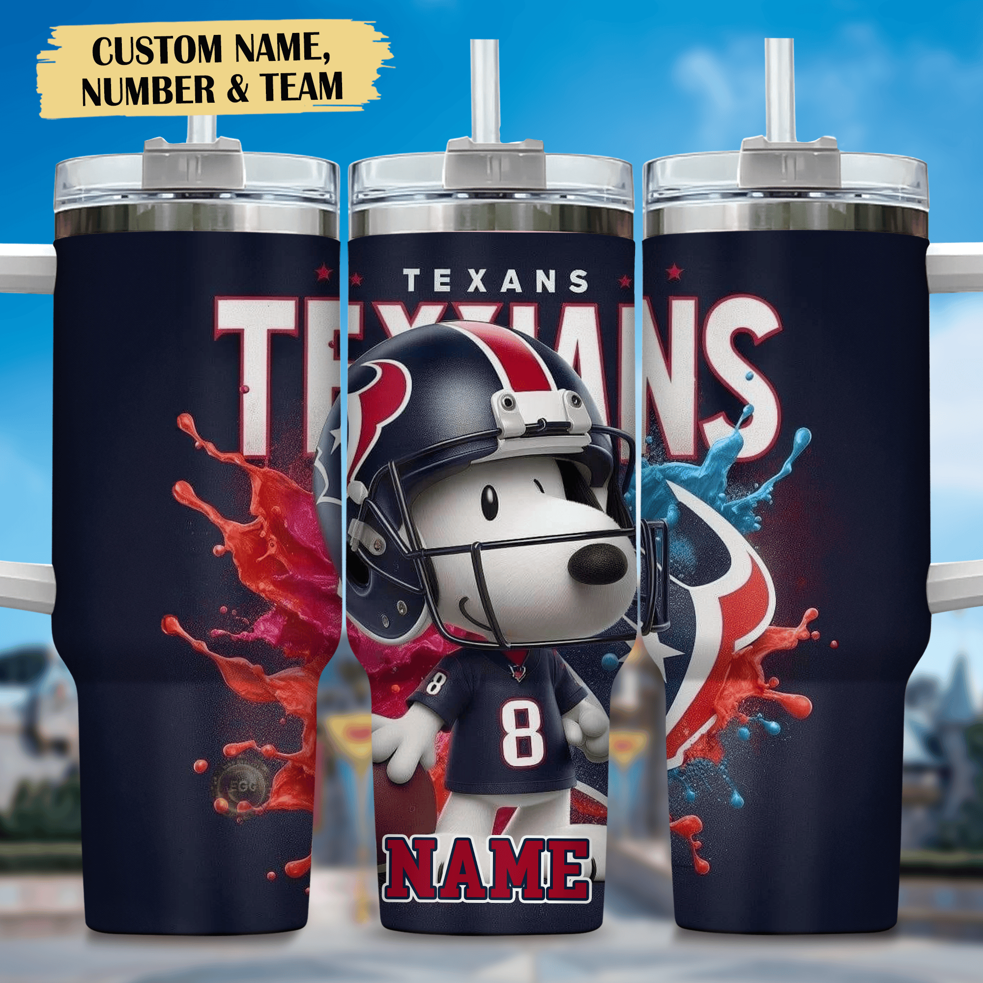 1718681131115.png Snoopy Tumbler, Arizona Cardinals Stanley Tumbler Wrap, NFL Tumbler Cup Tumbler Engraved 40Oz, Handle Lid Stainless Steel - Image 1
