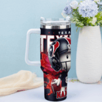 Snoopy Tumbler, Arizona Cardinals Stanley Tumbler Wrap, NFL Tumbler Cup Tumbler Engraved 40Oz, Handle Lid Stainless Steel - Image 2