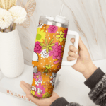 Snoopy Tumbler, Peanuts Stanley Tumbler Wrap, Tumbler Cup Engraved 40Oz, Handle Lid Stainless Steel - Image 4
