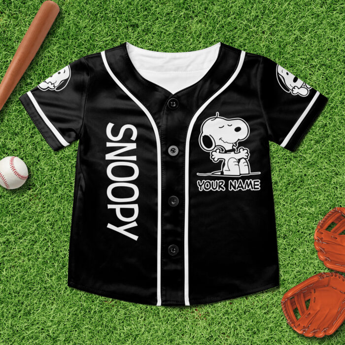 Snoopy Cartoon Baseball Jersey, Snoopy Vintage Baseball Jersey Shirt, Snoopy Baseball Team Outfit - Image 4