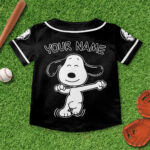 Snoopy Cartoon Baseball Jersey, Snoopy Vintage Baseball Jersey Shirt, Snoopy Baseball Team Outfit - Image 5