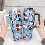 Snoopy Tumbler, Peanuts Stanley Tumbler Wrap, Tumbler Cup Engraved 40Oz, Handle Lid Stainless Steel - Image 4