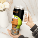 Snoopy Tumbler, Peanuts Stanley Tumbler Wrap, Halloween Tumbler Cup Engraved 40Oz, Handle Lid Stainless Steel - Image 3
