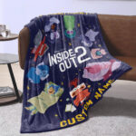 Personalized Inside Out 2 Blanket, Go To Sleep Blanket, Custom name Blanket - Image 2