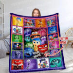 Personalized Inside Out 2 Blanket, Go To Sleep Blanket, Custom name Blanket