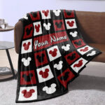 Personalized Mickey Mouse Blanket, Disney Blanket, Custom name Blanket - Image 2