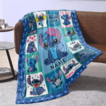 Personalized Stitch Blanket, Lilo and Stitch Disney Blanket, Custom name Blanket - Image 2