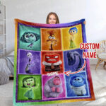 Personalized Inside Out 2 Blanket, Go To Sleep Blanket, Custom name Blanket