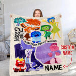 Personalized Inside Out 2 Blanket, Disney Blanket, Make Room For New Emotions Custom name Blanket