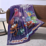 Personalized Inside Out 2 Blanket, Disney Blanket, Custom name Blanket - Image 2