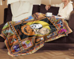 Personalized Snoopy’S Halloween Blanket, The Peanuts Blanket, Custom name Snoopy Blanket - Image 3