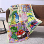 Personalized Disney Inside Out Blanket, Inside Out 2 Movie 2024, Custom name Blanket - Image 2