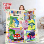 Personalized Disney Inside Out Blanket, Inside Out 2 Movie 2024, Custom name Blanket