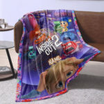 Personalized Inside Out 2 Blanket, Disney Blanket, Custom name Blanket - Image 3