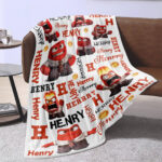 Personalized Disney Anger Inside Out Blanket, Inside Out 2 Movie 2024, Custom name Anger Blanket - Image 2
