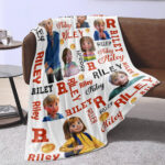 Personalized Disney Riley Inside Out Blanket, Inside Out 2 Movie 2024, Custom name Riley Blanket - Image 3