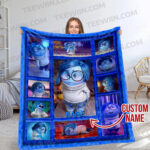 Personalized Disney Inside Out 2 Blanket, Inside Out Character, Custom Name Blanket - Image 3