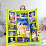 Personalized Disney Inside Out 2 Blanket, Inside Out Character, Custom Name Blanket - Image 5