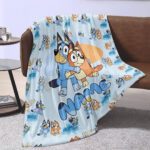Personalized Bluey Family Blanket, Blueytv Blanket, Custom Name Blanket - Image 3