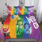Inside Out Joy Sadness Fear 3D Duvet Cover Fold Hem Bedding Set Pillowcase Quilt Single - Image 8