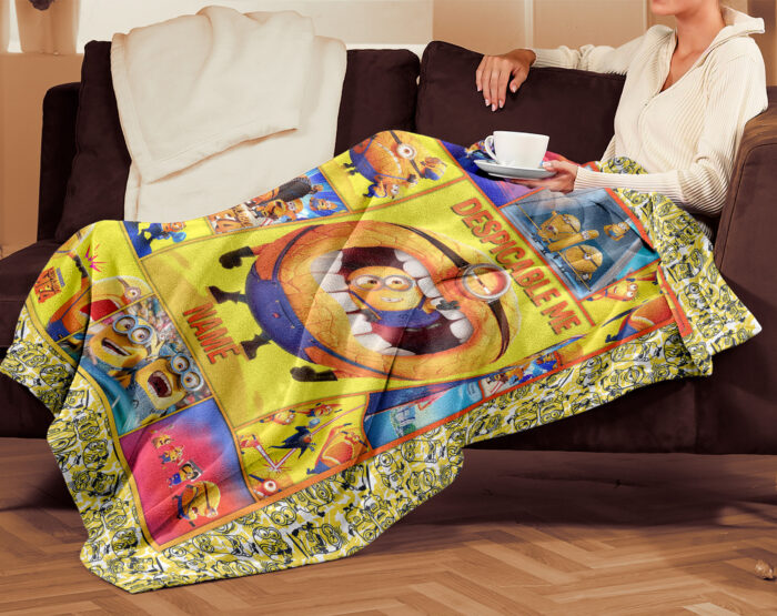 Despicable Me 4 Blanket Kids Blanket, Personalized Minions Blanket Characters Blanket - Image 2