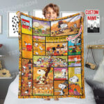 Peanuts Charlie Brown And Friends So Cute Halloween Gift, Peanuts Snoopy Blanket - Image 2