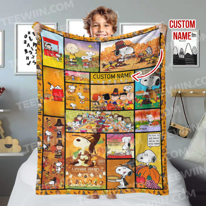 Peanuts Charlie Brown And Friends So Cute Halloween Gift, Peanuts Snoopy Blanket - Image 2