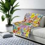Personalized Name Pokemon Blanket, Anime Blanket, Pikachu Blanket, Custom Name Blanket, Baby Shower Blanket - Image 3