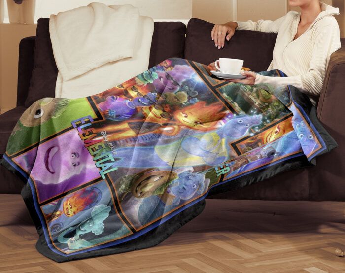 Personalized ELEMENTAL Blanket, Custom Name Elemental Blanket, Disney Baby Shower Blanket - Image 3