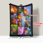 Personalized ELEMENTAL Blanket, Custom Name Elemental Blanket, Disney Baby Shower Blanket