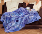 Personalized Disney Sadness Inside Out Blanket, Inside Out 2 Movie 2024, Custom name Sadness Blanket - Image 3