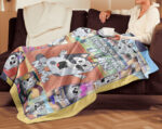 Personalized Rock Paper Scissors Throat Punch! I Win! | Essential Blanket, Bluey Family Soft Blankets, Bluey and Bingo Birthday Blanket, Bluey Family Blanket for Kid - Image 3