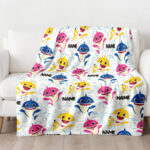 Personalized Baby Shark Do Do Do Blanket, Custom Name Shark Blanket, Baby Shower Gift, Birthday - Image 3