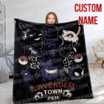 Personalized Psyduck Hand Woven Cozy Blanket Pokemon Tapestry, Pokemon Blanket, Custom Name Anime Blanket