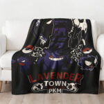 Personalized Psyduck Hand Woven Cozy Blanket Pokemon Tapestry, Pokemon Blanket, Custom Name Anime Blanket - Image 3