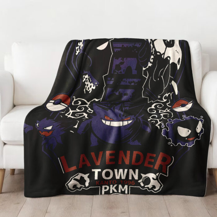 Personalized Psyduck Hand Woven Cozy Blanket Pokemon Tapestry, Pokemon Blanket, Custom Name Anime Blanket - Image 3