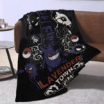 Personalized Psyduck Hand Woven Cozy Blanket Pokemon Tapestry, Pokemon Blanket, Custom Name Anime Blanket - Image 4