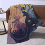 Personalized Anime Hand Woven Blanket Manga Tapestry, Pokemon Blanket, Custom Name Anime Blanket - Image 2