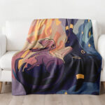 Personalized Anime Hand Woven Blanket Manga Tapestry, Pokemon Blanket, Custom Name Anime Blanket - Image 3