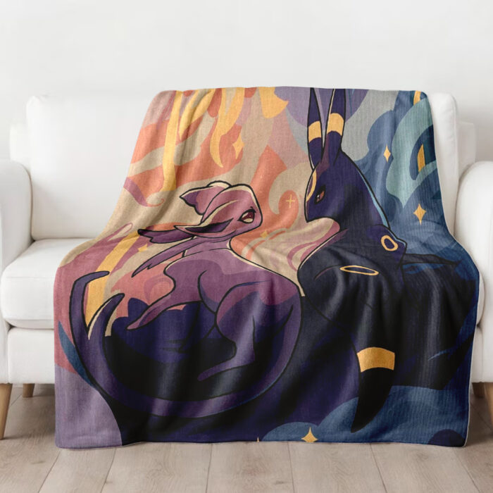 Personalized Anime Hand Woven Blanket Manga Tapestry, Pokemon Blanket, Custom Name Anime Blanket - Image 3