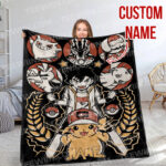 Personalized Anime Hand Woven Blanket Manga Tapestry, Pokemon Blanket, Custom Name Anime Blanket